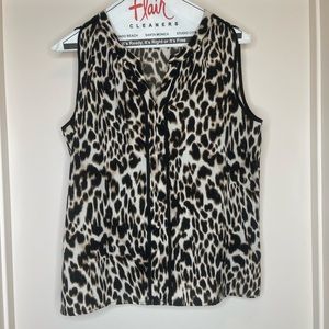 Calvin Klein Cheetah Dressy Top